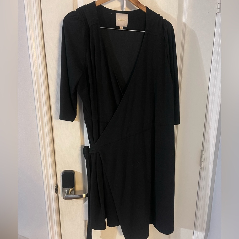 Modcloth Classic Black Long Sleeve Dress